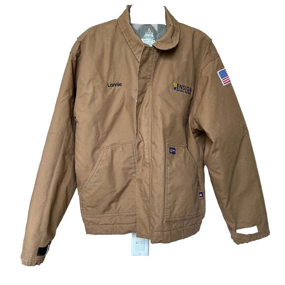 LAPCO FR Tan Flame Resistant Cat 4 Heavy Jacket Mens XL TALL  JTFRWS9BR - Picture 1 of 15